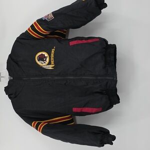 Pro Player Vintage Washington Redskins Commanders Kids Bombers Jacket Sz 10-12